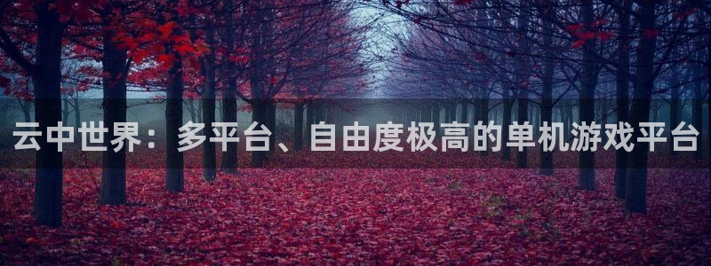 长征娱乐娱乐：云中世界：多平台、自由度极高的单机游戏平台