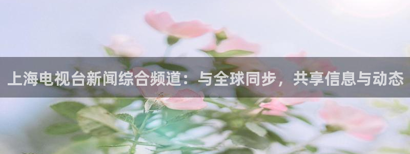 蓝鲸直播网站：上海电视台新闻综合频道：与全球同步，共享信息与动态